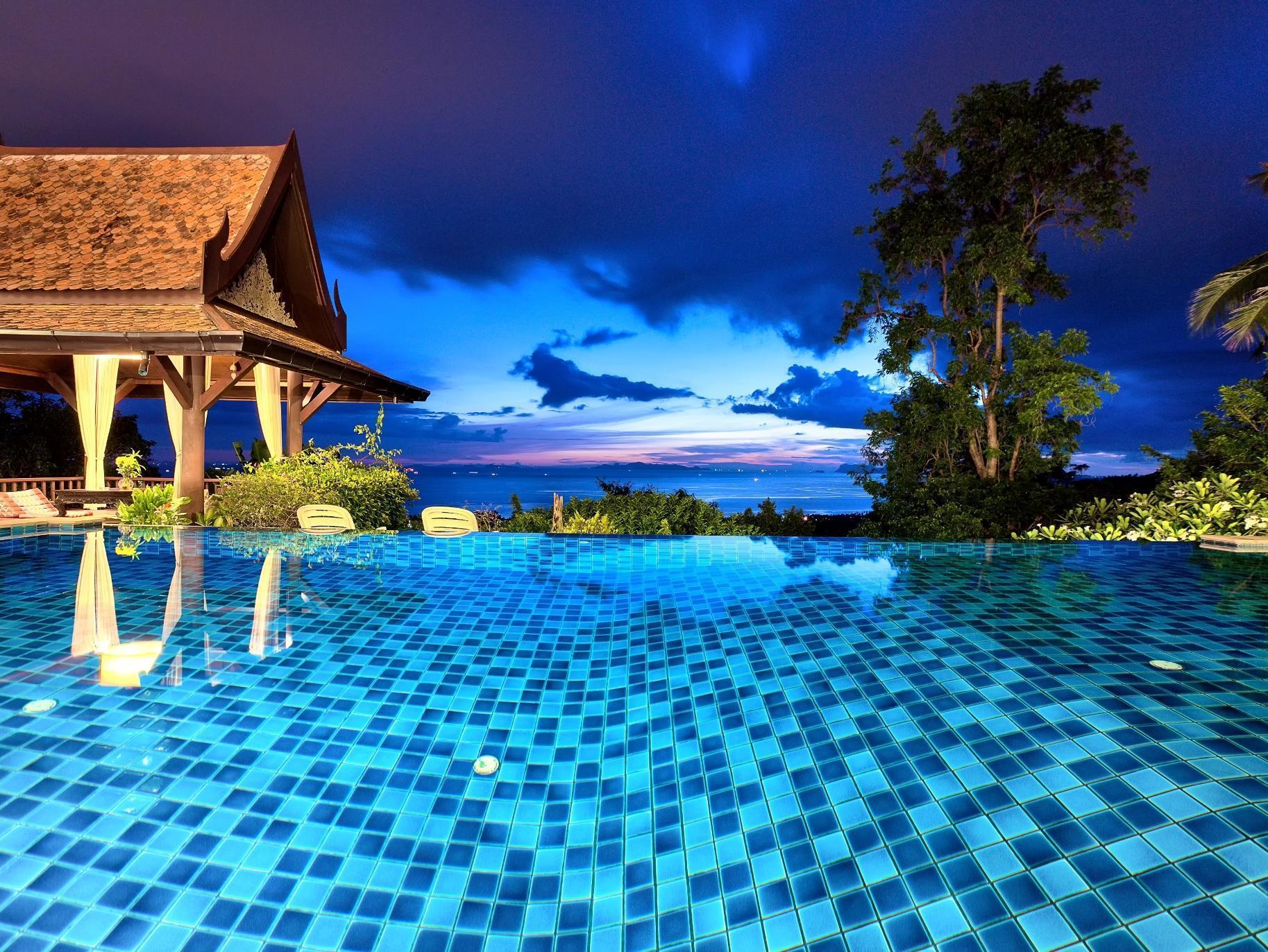 Villa Thai Teak - Panoramic Sea & Sunset Views サムイ島 エクステリア 写真